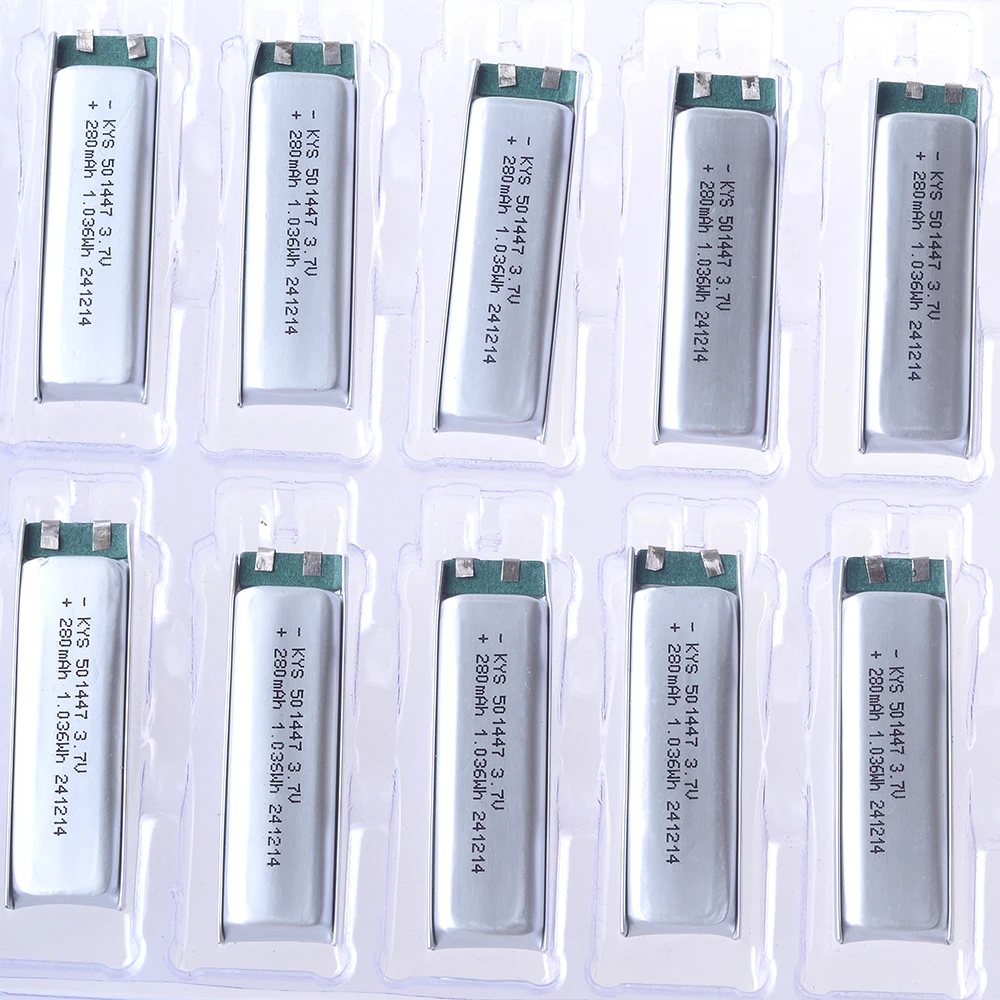 501447 280mAh 3.7V High magnification 10C ultra thin Rechargeable Li-ion Polymer Lithium Battery Cell Lipo Batteries
