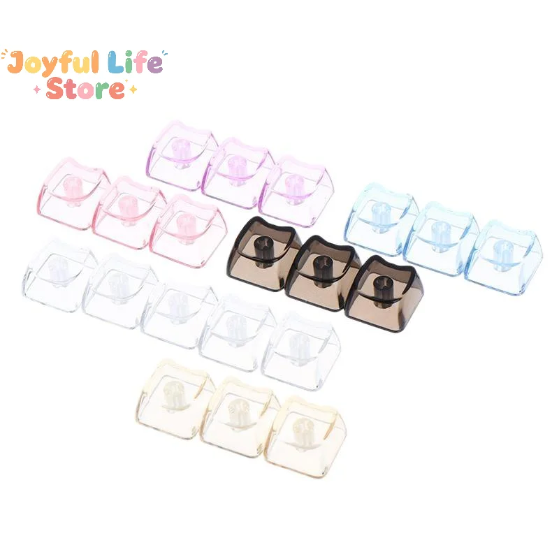10/20pcs Key Caps MAO Profile DIY No Engraved Keycap For MX Switch Keyboard Cute Cat Shaped Transparent Keycaps PBT 1U PC Blank