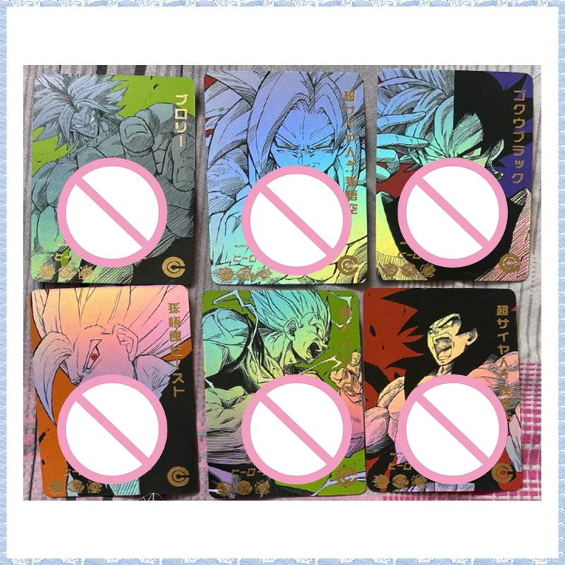 Anime Dragon Ball DIY ACG Tabletop Game Laser Cards Son Gohan Torankusu Cell Toys for Men Collectible Cards Birthday Present