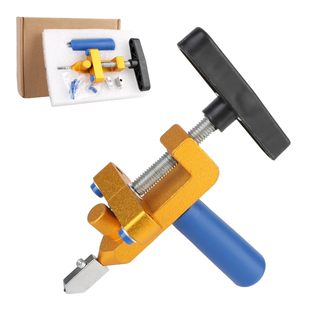 2-in-1 Tile Cutter Professional Mirror Cutting Tool Accessories Glass Tile Hand Cutting Tool Tile Breaker Knife Wheel