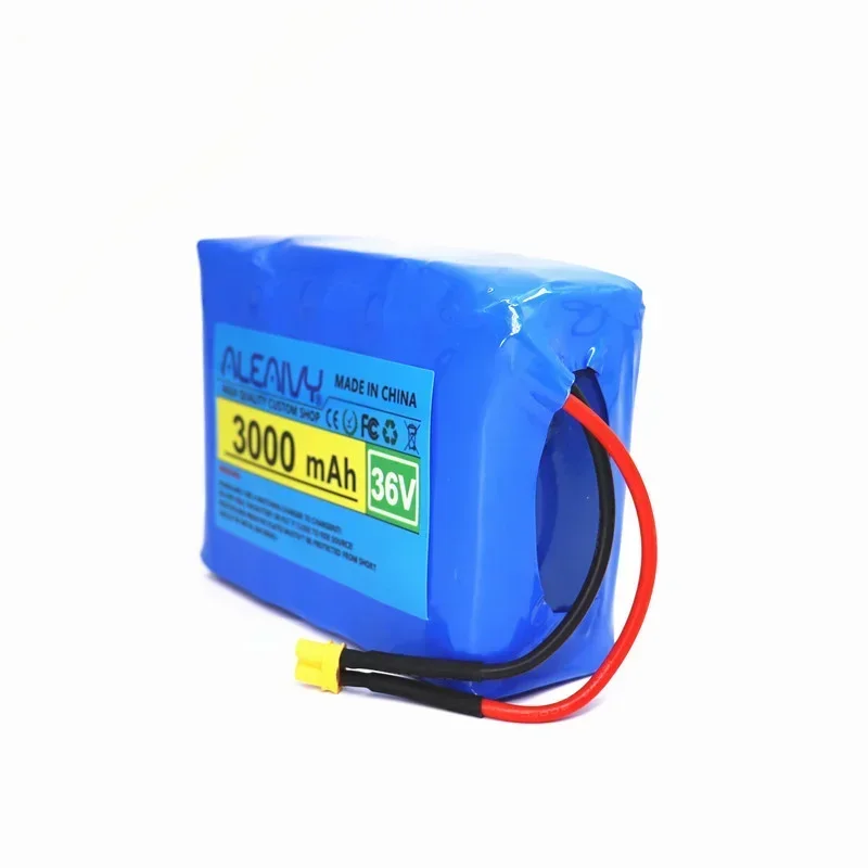 Paquete de batería de litio de 36V 10S1P 3000mAh para medidor M365 home Pro scooter expansión carga y descarga enchufe XT30