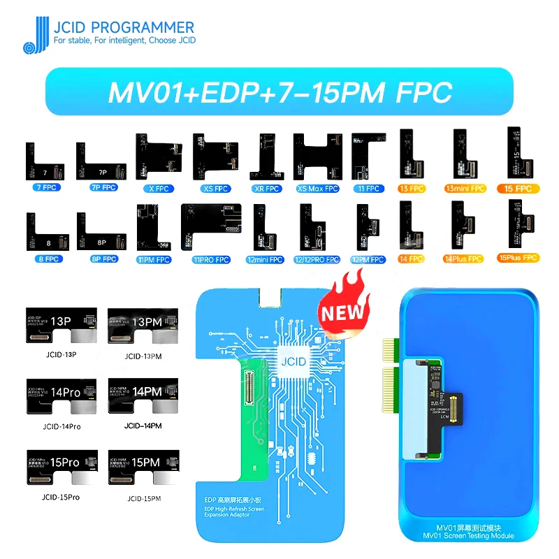 JC JCID V1S PRO MV01 Screen Testing Module For iPhone X 11 12 13 14 15 Pro Max Plus MINI Display touch full function test module