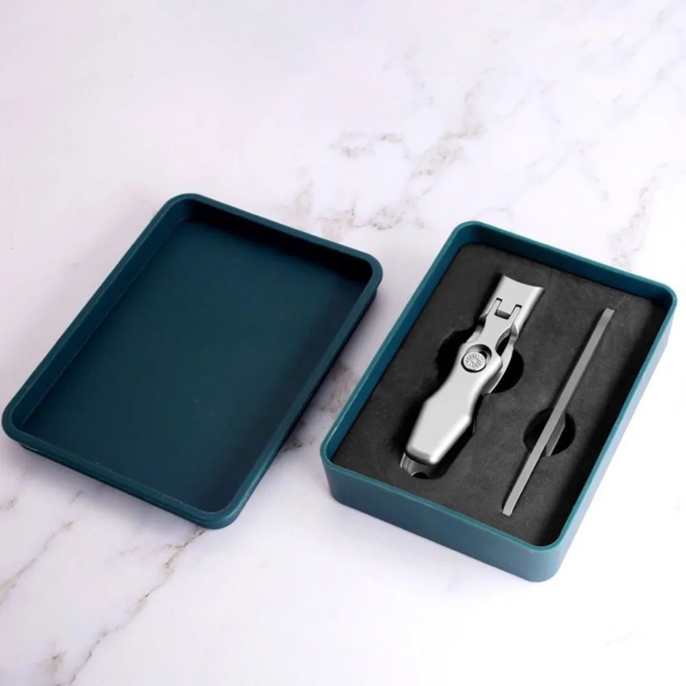 New Single Nail Clippers Stainless Steel Splash-proof Nail Scissors Portable Large Opening Manicure Tools Adult