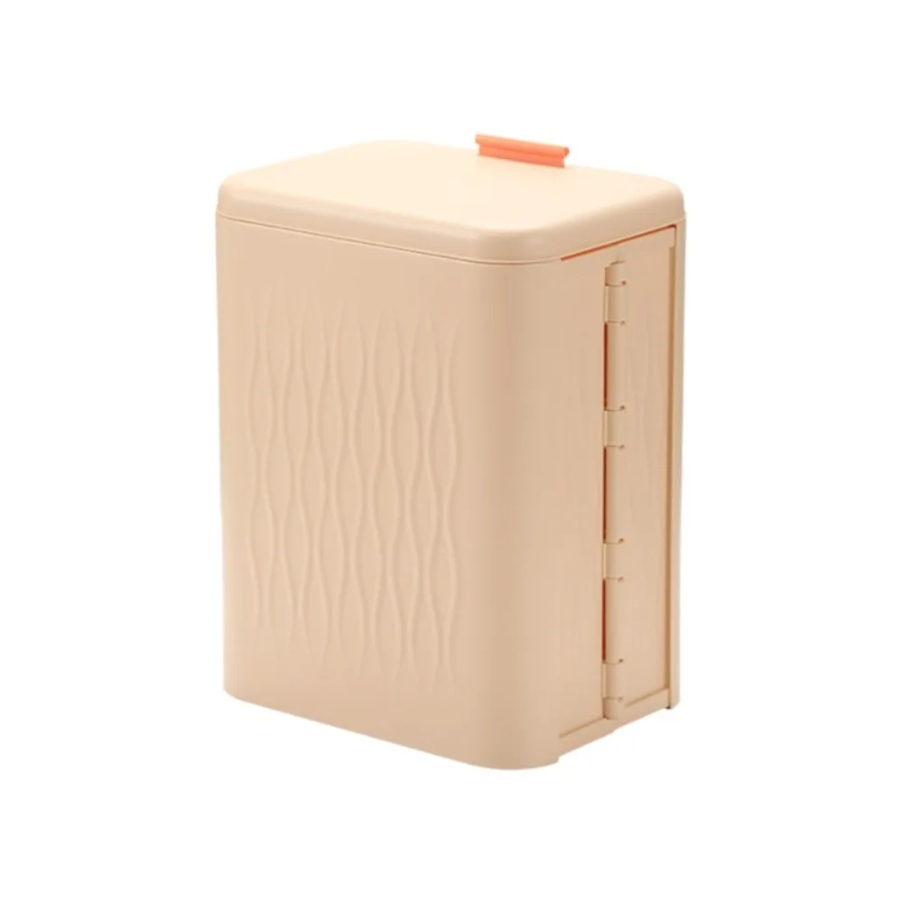 

12L Kitchen Garbage Bin Odor Control Space Saving Folding Waste Bin Detachable Hook Plastic Wall Mounted Bin