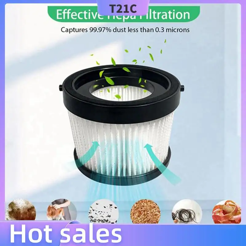 

T21C 8Pack DCV5011H HEPA Filter For DCV501HB Cordless Handheld Vacuum, With 16 Foam Sleeve Filters & 2 Brush
