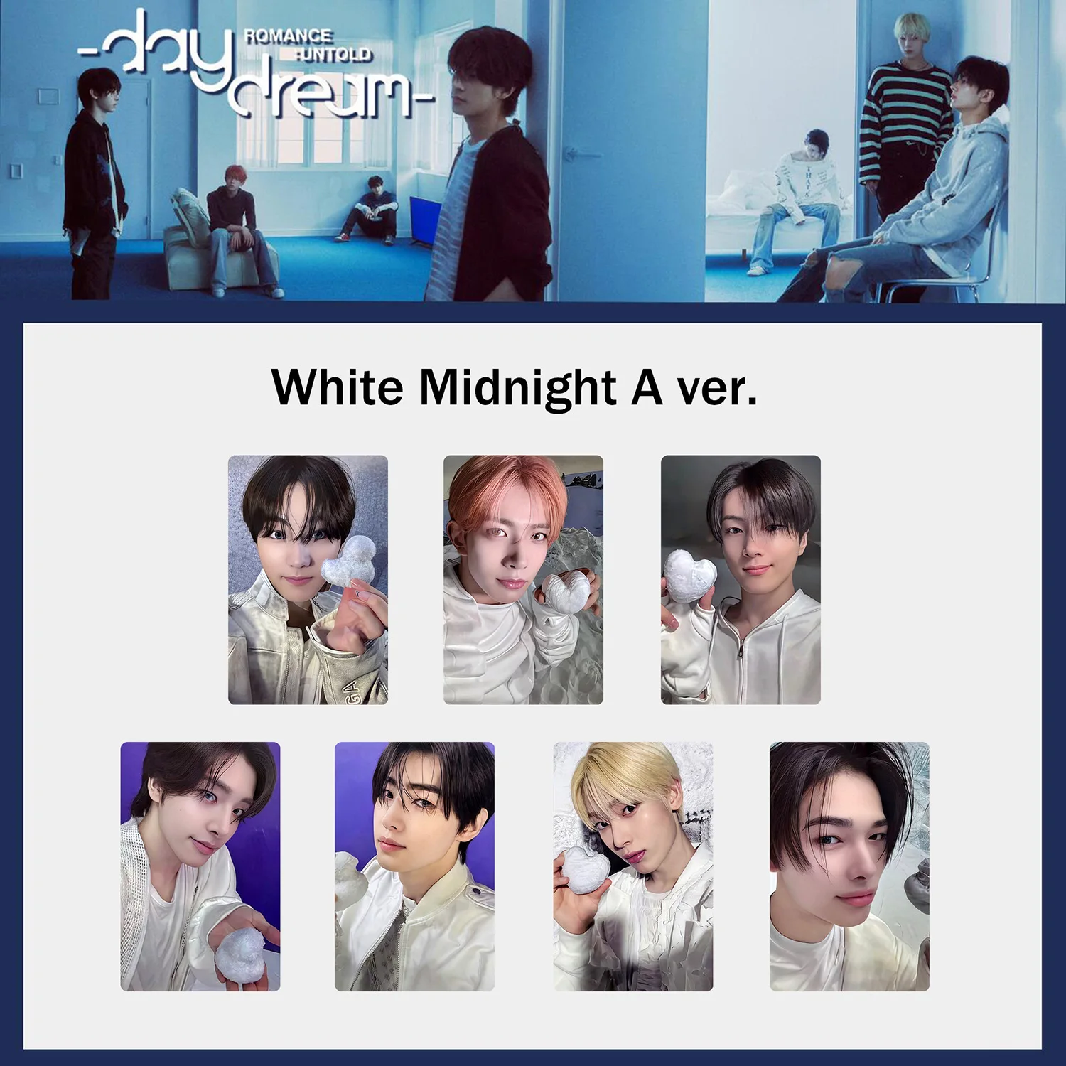 7 قطعة/المجموعة المعبود الصبي NI-KI SUNOO SUNGHOON ألبوم جديد سلسلة بطاقات لومو الرومانسية غير المقدمة-DAYDREAM HD Printd Photocards المشجعين الهدايا