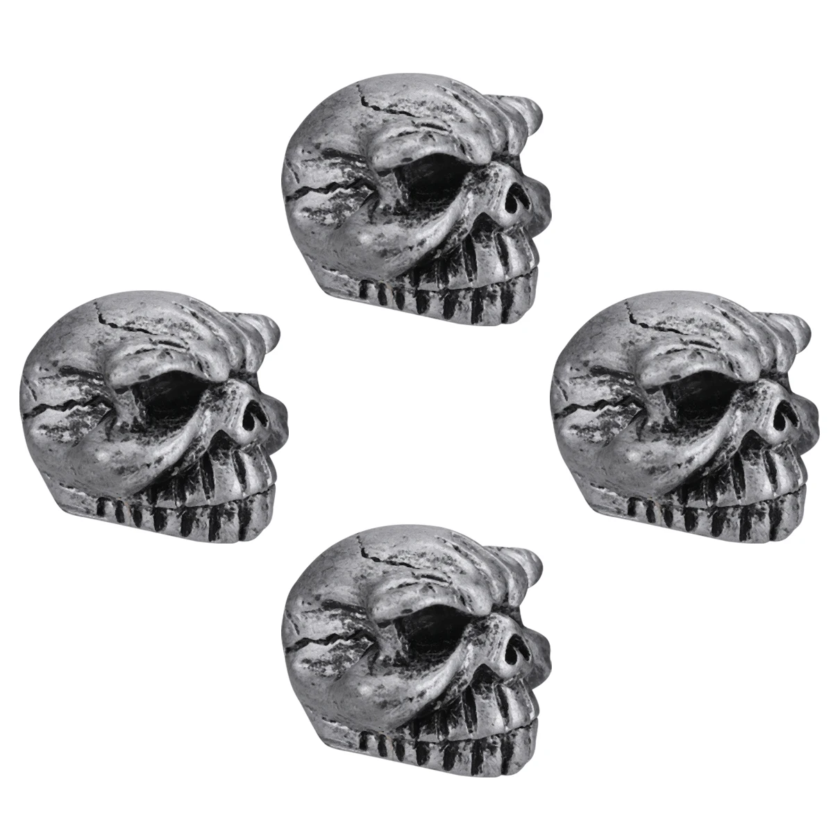 

Ghost Valve Mouth Bicycle Bike Tire Caps Cover Skull Head Tires Wheels Stem Silver Motorcycle