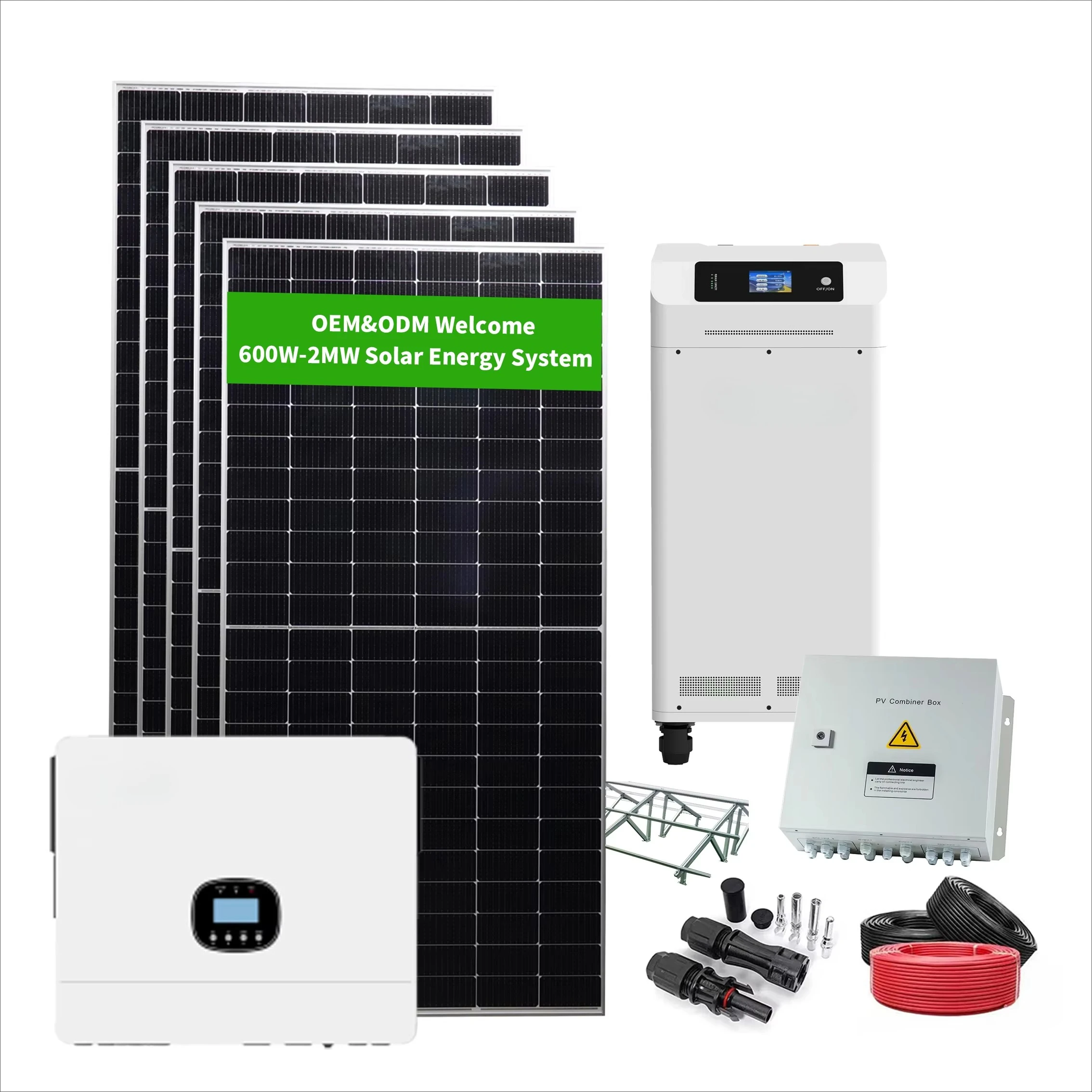 10KW Growatt Deye Inversor Híbrido Sistema Híbrido Solar 10KW Sistema Solar Sistema de Controle Off-Grid para Rastreamento Solar