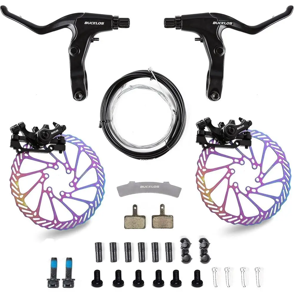 

Mountain Bike Mechanical Disc Brake Kit, 160mm Rotor, Universal Adapter for E-Bikes, Folding Bikes, Scooters, and Fat Bikes