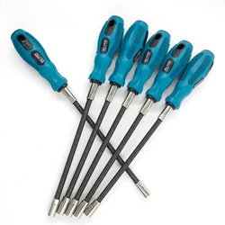 Flexible Socket Screwdriver Hexagonal Multifunctional Blue-green Fastening Non-slip Steel For Screwdriver Bits