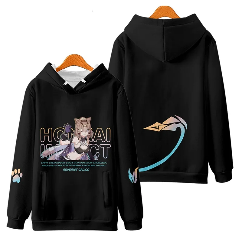 Sudadera con capucha con cremallera y estampado 3D de Anime Honkai Impact 3rd para mujer y hombre, ropa de calle de Hip Hop, chaqueta con capucha para Cosplay