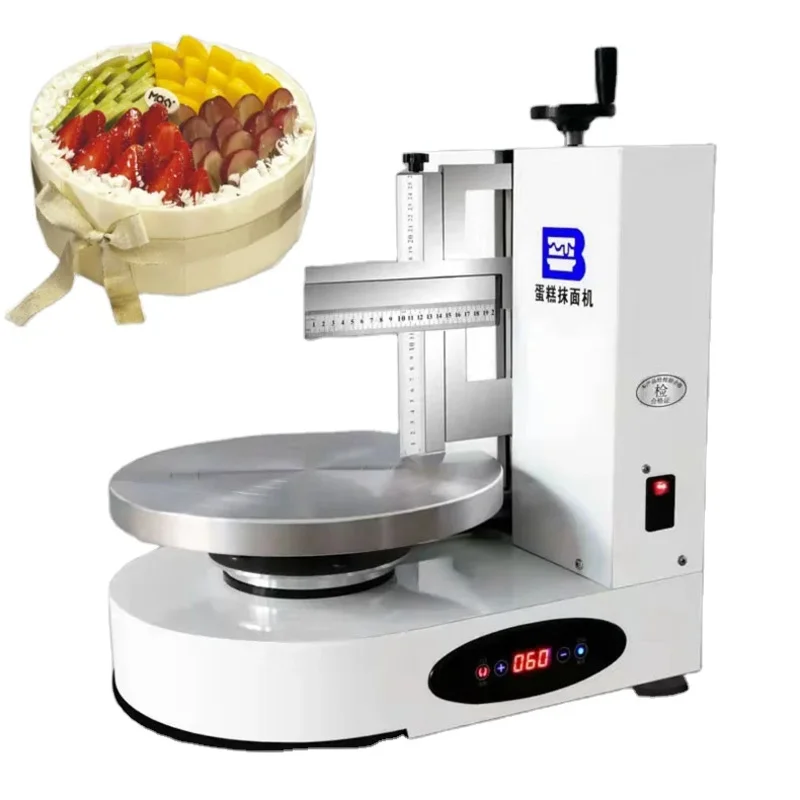 

Automatic Birthday cream decorating cake frost smoother spreader form plaster spread filling smooth coat make icing machines cnc