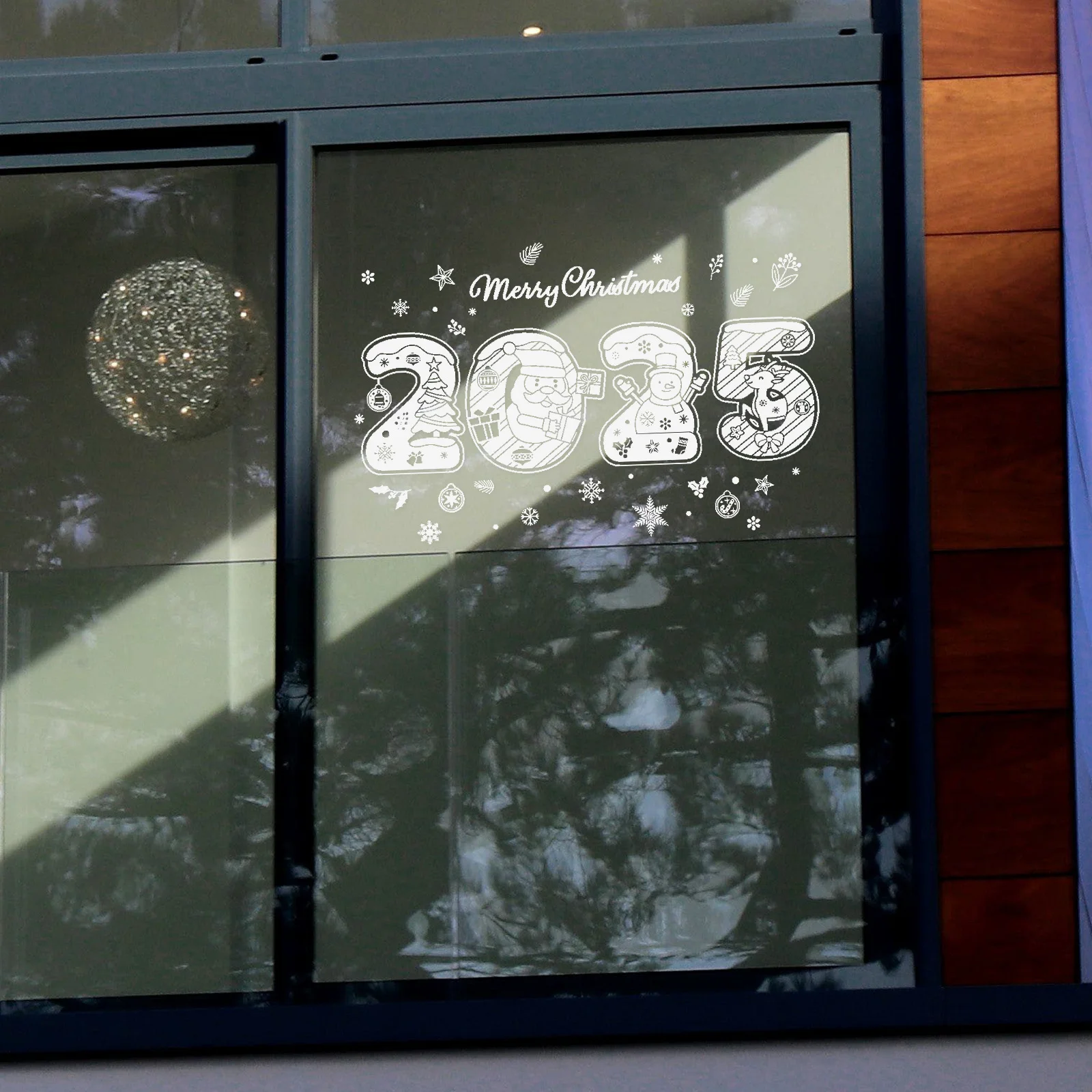 

1Set Christmas Window Clings Snowflake Stickers Indoor Decals Easy Application Festive Reusable Holiday Decoration