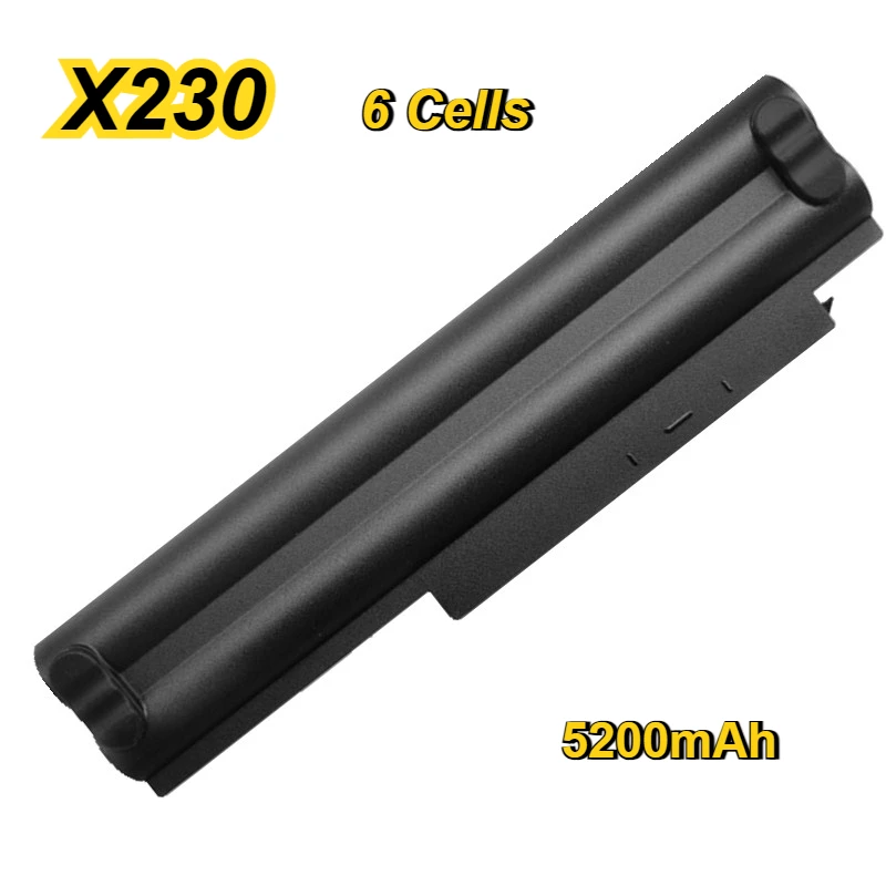 [New] X230-9c X230-6c for Lenovo for Thinkpad X220I X220 X230I Laptop Battery 11.1V 8600mAh 5200mAh Replacement Lithium Battery