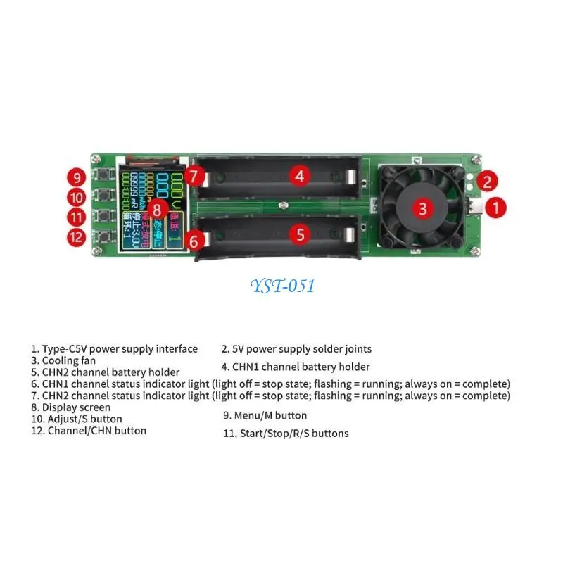 

E15A Portable 18650 Battery Tester User Friendly 18650 Battery Handy Tool