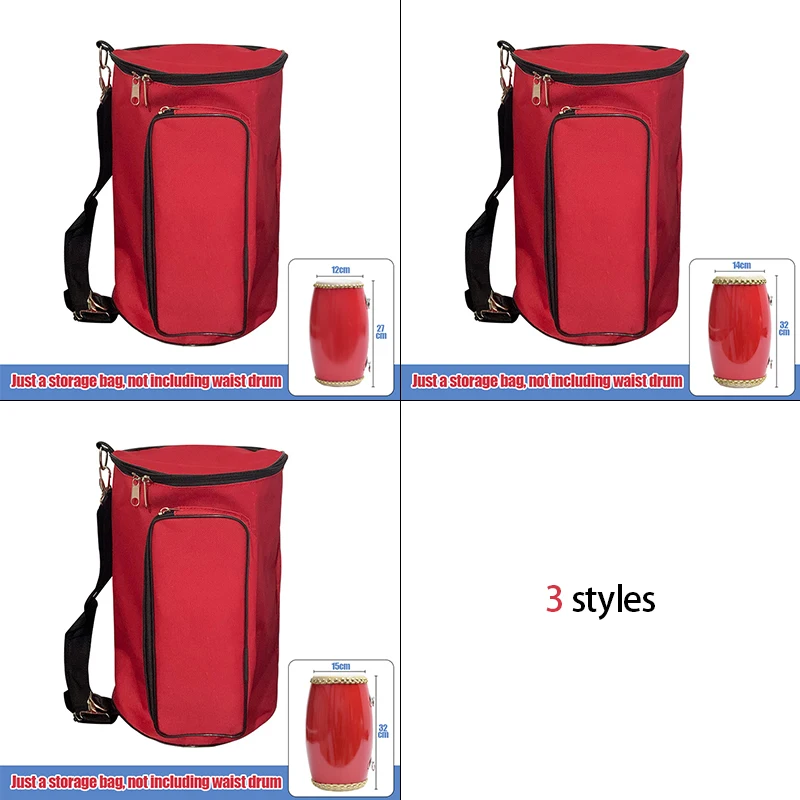 Outdoor Waist Drum Bag Adjustable Strap Drum Backpack Musical Instrument Parts Chest Waist Fitness Drum Bag Music Accessories