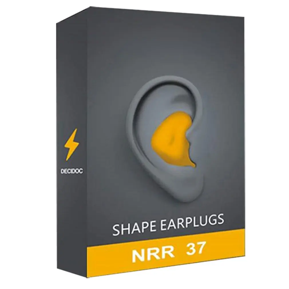 1 Pair Design Ear Plugs Noise Blocking Soundproof Anti-Slip Ear Plugs For Noise Reduction Soft Comfortable Sleeping Ear Cap