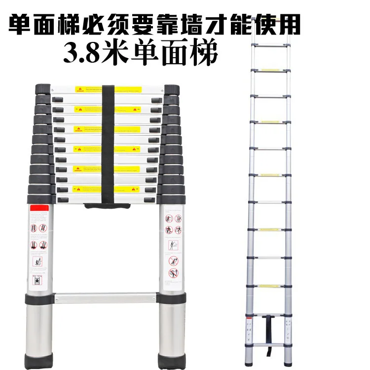 Heavy Duty Aluminum Telescoping Ladder 1.5m 1.9m 2.3m 2.7m A-Frame Multi-Position Folding Ladder for Home Indoor Outdoor Use