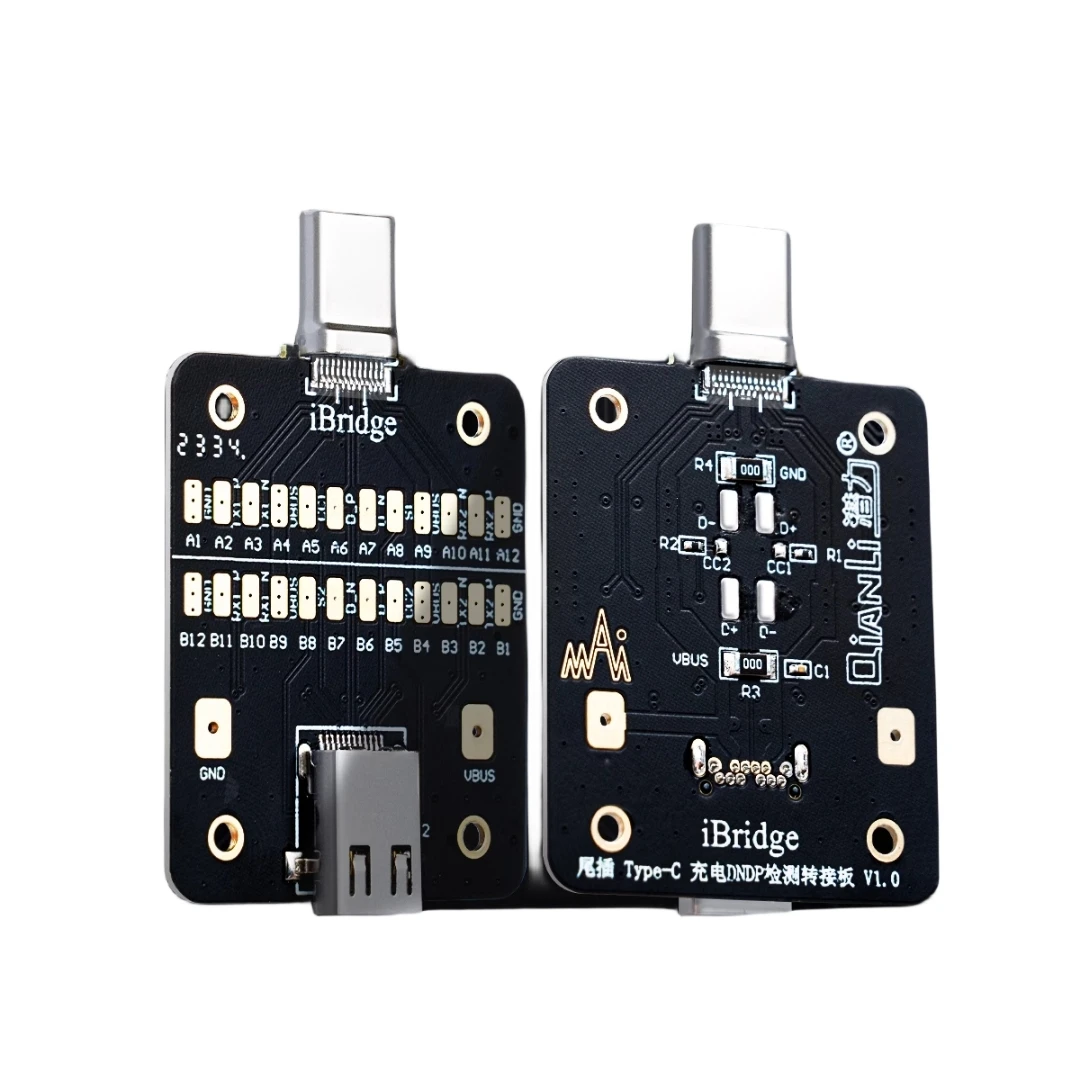 Qianli iBridge USB-C Tail Plug Tester DNDP Detection Board Type-C Charging Port Tester for Samsung Huawei iPhone