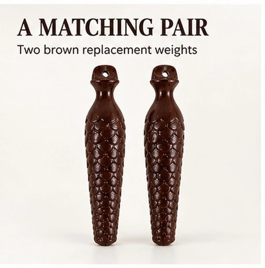 2 Pcs Cuckoo Clock Counterweight Pinecone Anti-shake Bob Decorative Pendulum Classic Hanging Household Standing Repair Fitting