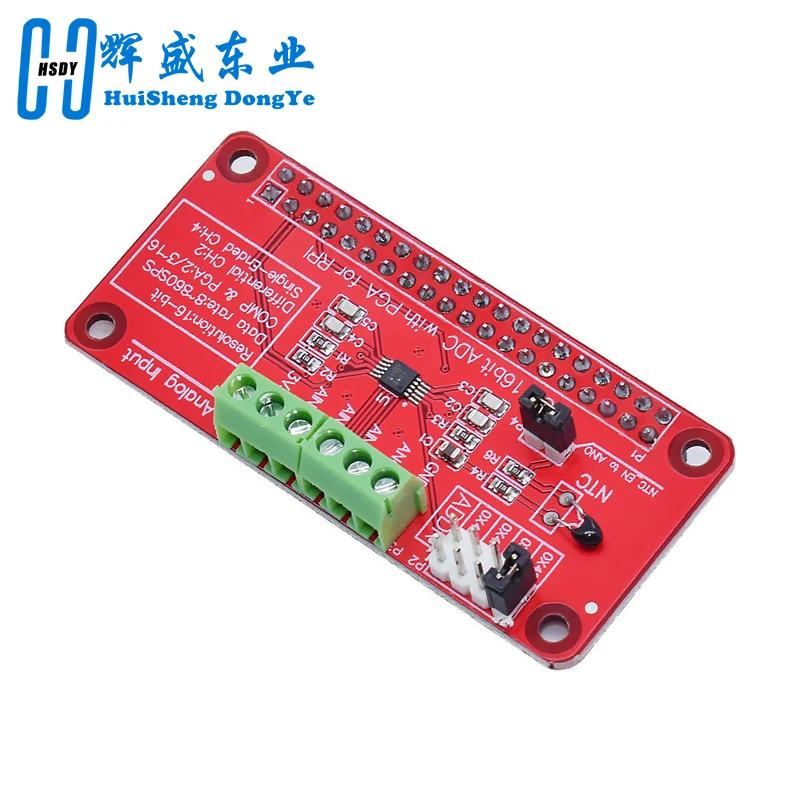 official 3.3V ADS1115 ADC Module for Raspberry Pi 3/2 / B + / I2C RPI ADS1115 ADC Analog to Digital Converter for arduino