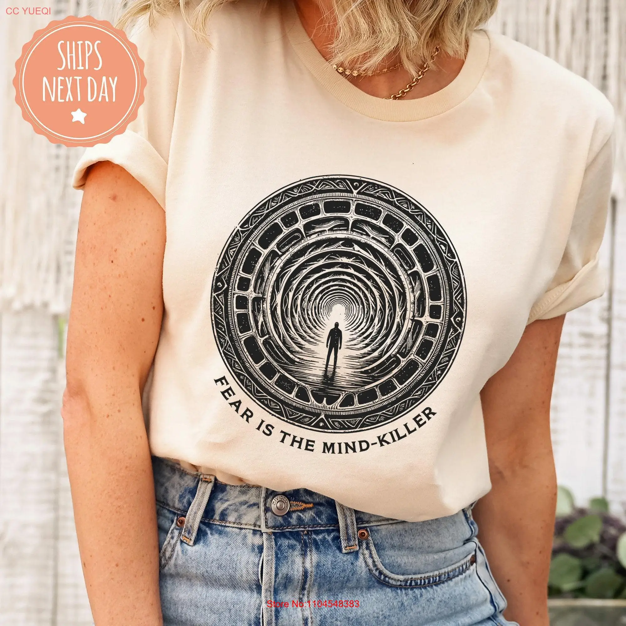 La paura è la mente Killer Comfort Colori T Shirt Sandworm Fantascienza Amante dei libri Fantascienza Fan Adventure s