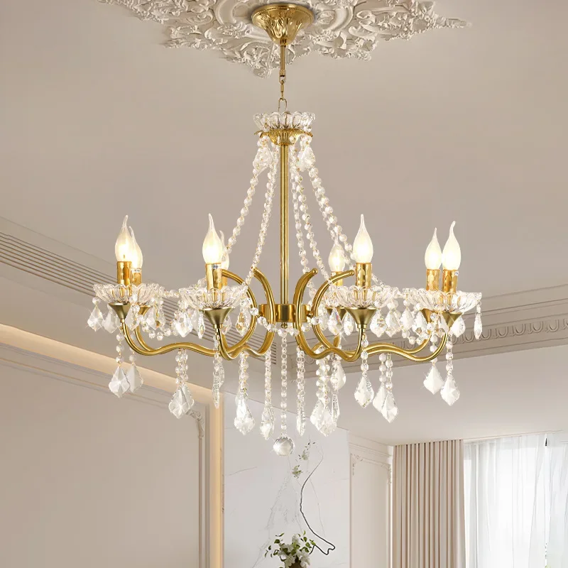 

Luxury-lite crystal chandelier - European-style minimalist modern living room lamp - restaurant cozy bedroom vintage lamp