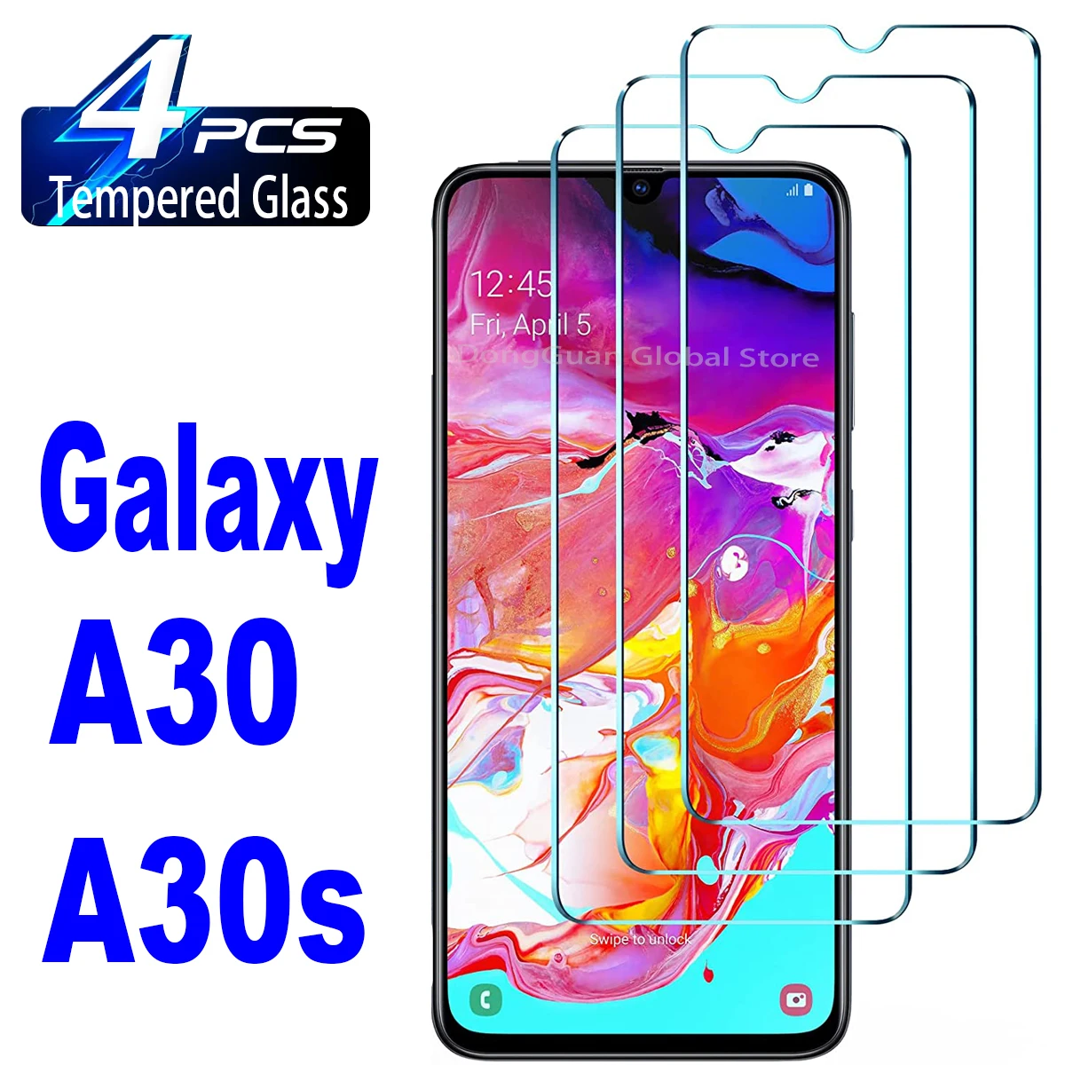 2/4Pcs Tempered Glass For Samsung Galaxy A30 A30s SM-A305 SM-A307 Screen Protector Glass Film