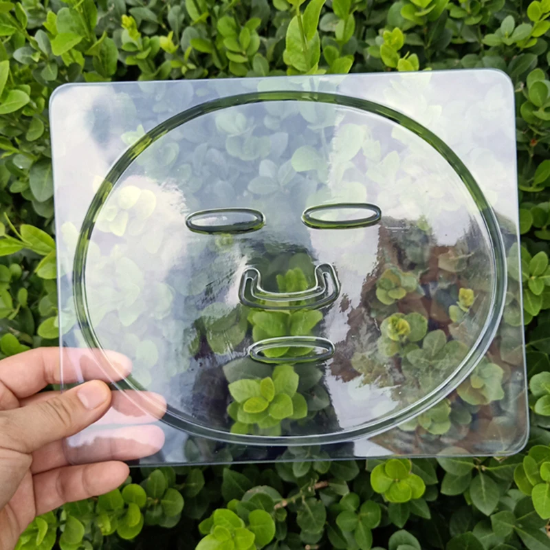 3Pc/5Pcs Facial Mask Mold Tray Plate Transparent PVC Fruit Vegetable Seaweed Mud Facial Mask Board Reusable Skincare Beauty Tool