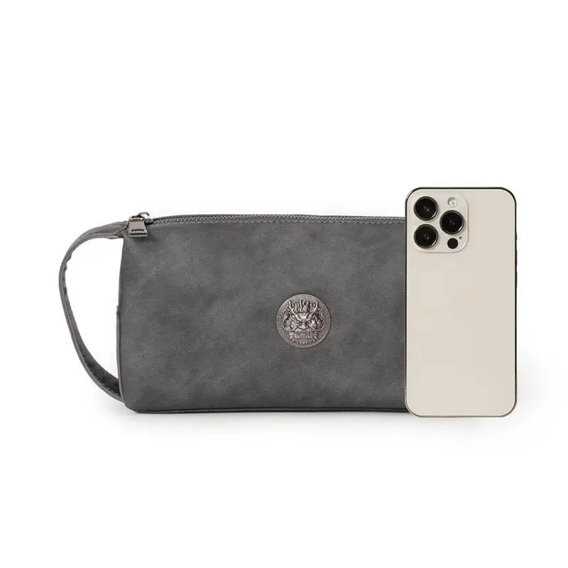 2022 Nieuwe Mannen Clutch Bag Business Casual Koppelingen Tassen Heren Zachte Tas Pu Portemonnee Lederen Hand Telefoon Mobiele Clutch tas Mannelijke Portemonnee