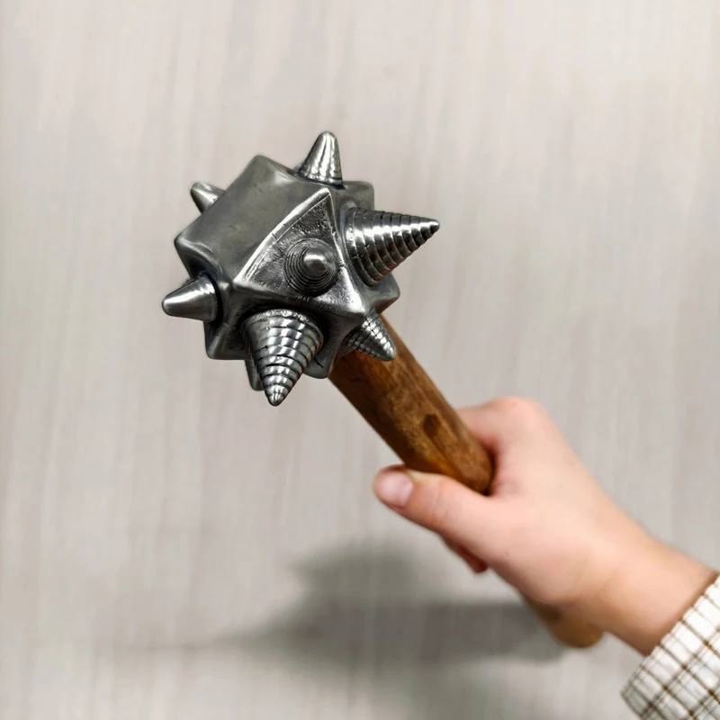 Outdoor Portable Retro Iron Thistle Bone Flower Hammer Car Emergency Self-defense Window Breaking Tool