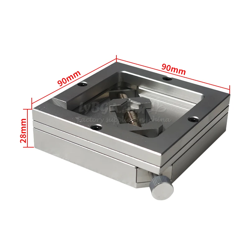 LY Reballing Station 90MM Template Holder Foxture Jig with Universal Stencils 10pcs 90MM Set for BGA Rework Soldering Station