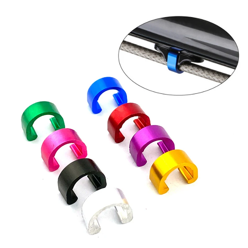 10Pcs MTB Bike Bicycle Frame U Buckle For Brake Cable Housing Hose Tube Shifter Cable Guides Button Fixed Tubing Clips