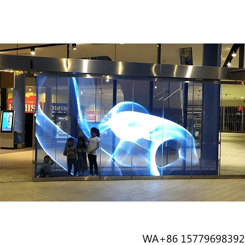 Transparent P3.91/P7.81 LED Display 1000x1000mm Panel for Indoor & Outdoor Rear Projection Factory Direct
