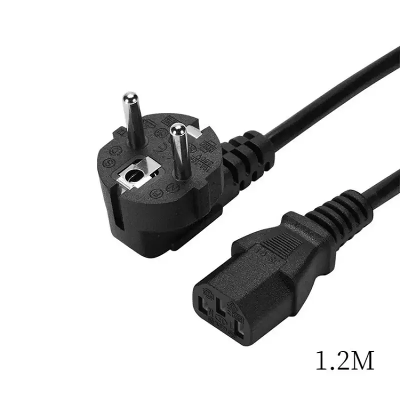 EU Plug Power Cable Power Adapter Extension Cord For Notebook TV Monitor PC Computer Printer PC Laptop