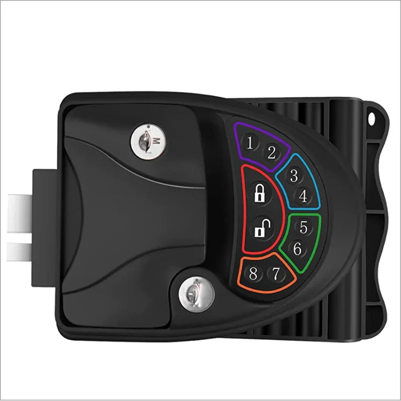 Modified electronic lock zinc alloy wireless RV door lock with keyboard and pendant 20 meters remote control