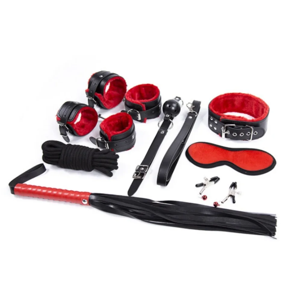 Perlengkapan BDSM Kulit Borgol Mainan Seks Permainan Untuk Pasangan Harness Tubuh Borgol Tali Bondage Mainan Seks Dewasa Erotis untuk Pesta Seksi