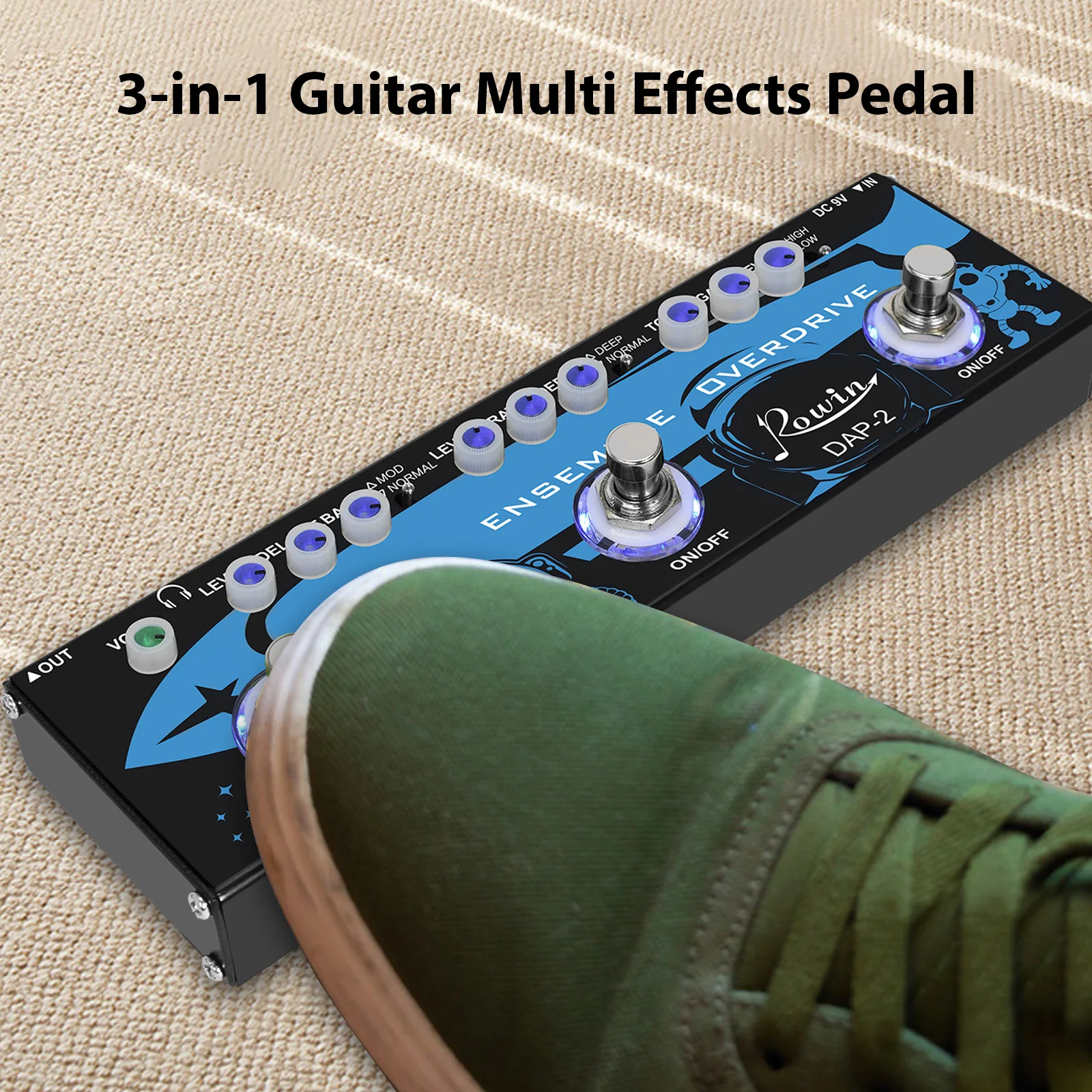 Rowin 3-In-1 Guitar… - image