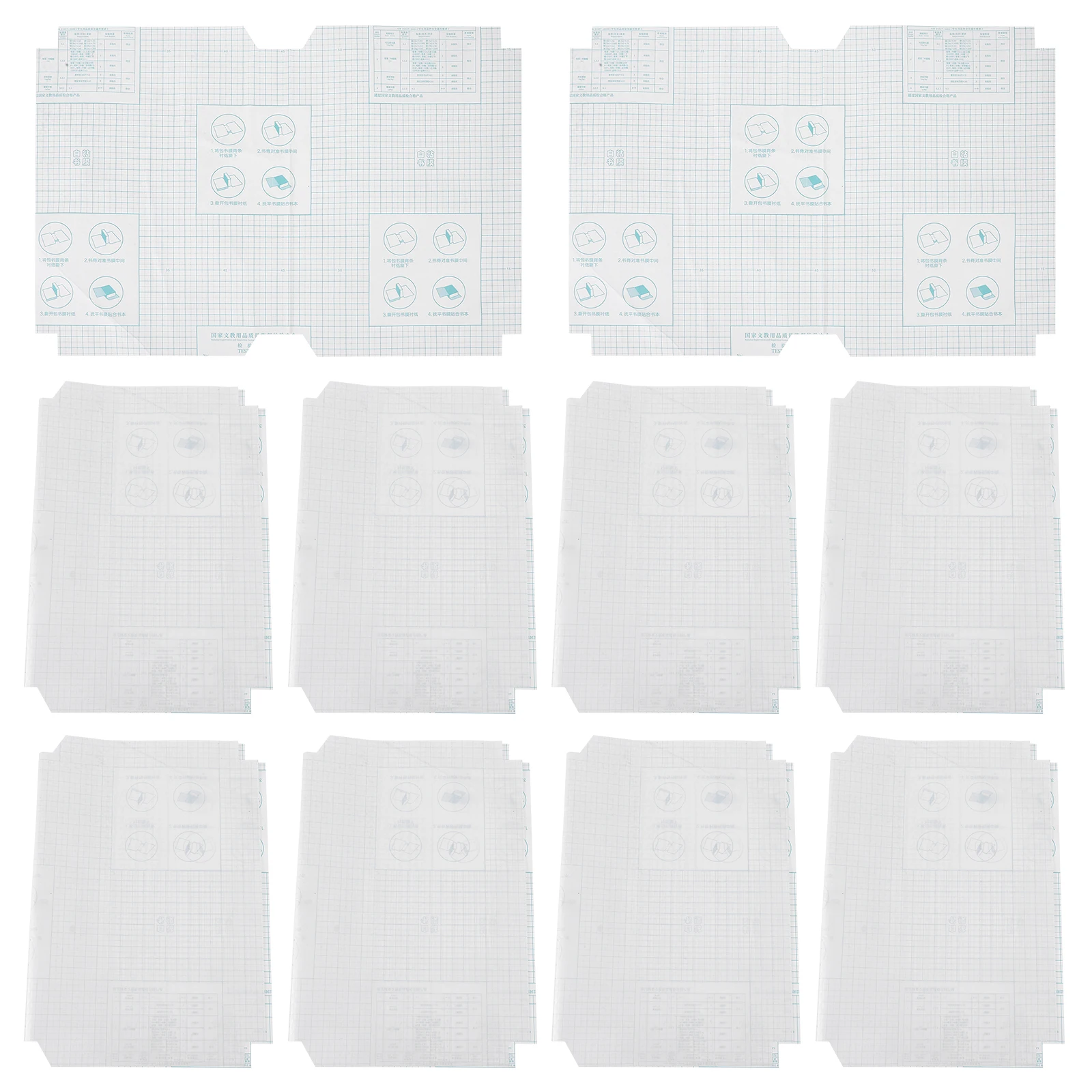 Copertina del libro Pellicola protettiva trasparente riutilizzabile autoadesiva impermeabile per uso in ufficio Facile da applicare