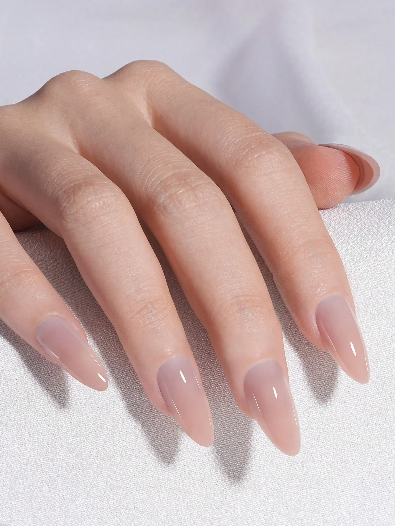 140개, 5색 짧은 아몬드 네일 팁 1박스, 14가지 사이즈의 아크릴 네일 팁, 여성에게 적합한 풀 세트 인조 네일 팁