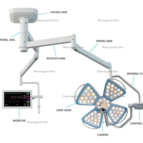 Factory Price Surgery Lamp with Camera System LED Surgery room lamps lighting Surgical operation lamp