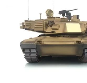 

US Stock Henglong 1/16 M1A2 Abrams 3918 7.0 RTR RC Tank 360 Degree Turret Barrel Recoil Metal Tracks Model Radio Control Panzer