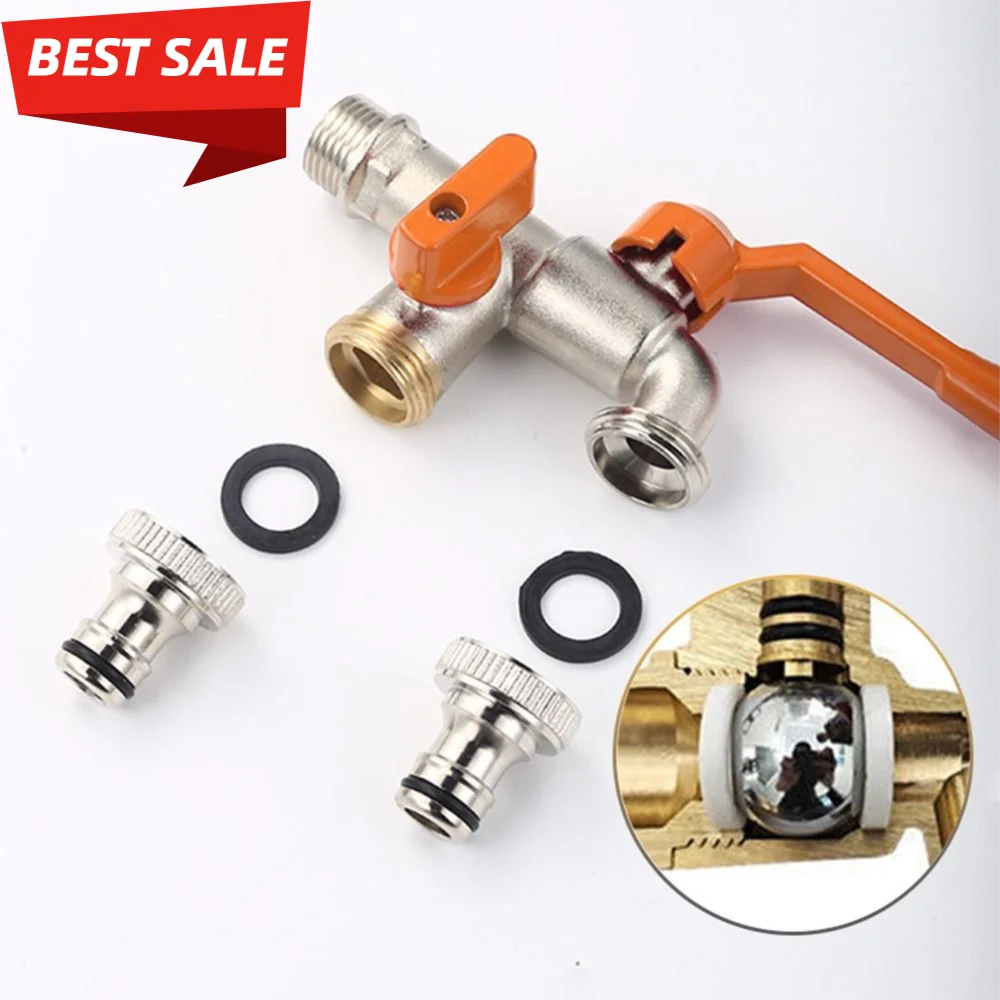 

Полностью медный кран для водопроводной воды «один в один», разъем для разветвителя воды для орошения сада, 4/6-дюймовый резьбовой кран для раковины