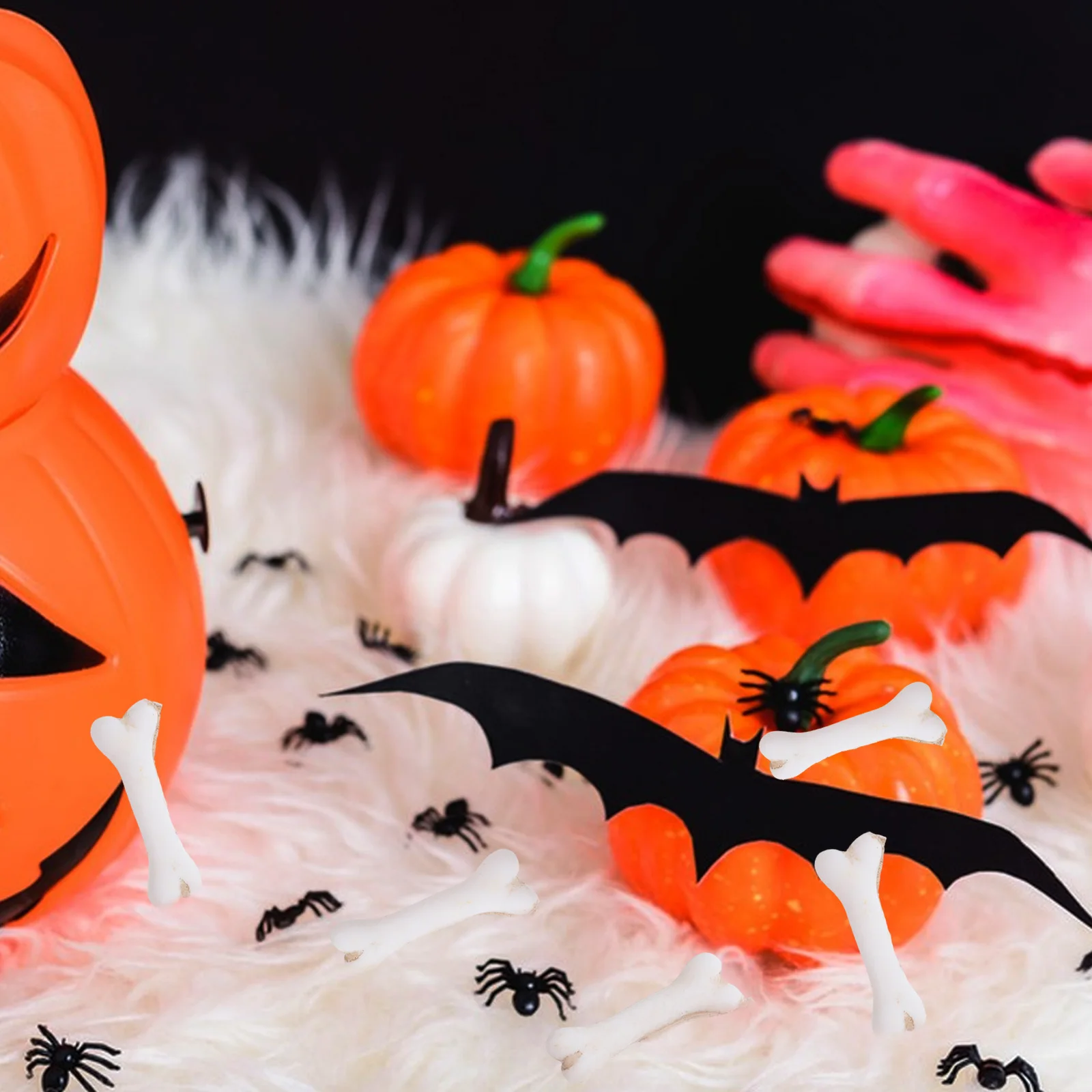 

30Pcs Mini Bones Halloween Decor Dog Statue Flair DIY Bone Craft Projects Accessories Mini Bones Dog Treats