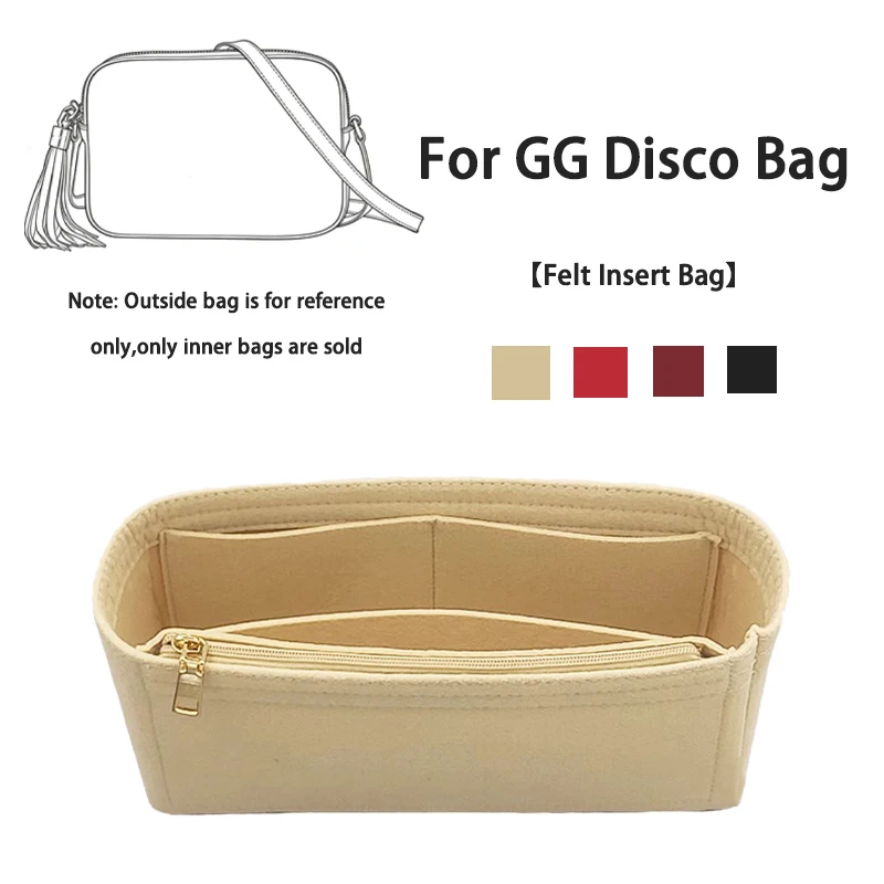 EverToner Felt Insert Inner Bag Organizer Fits For GG Disco Bag Purse Organizer Handbag Storage Bag