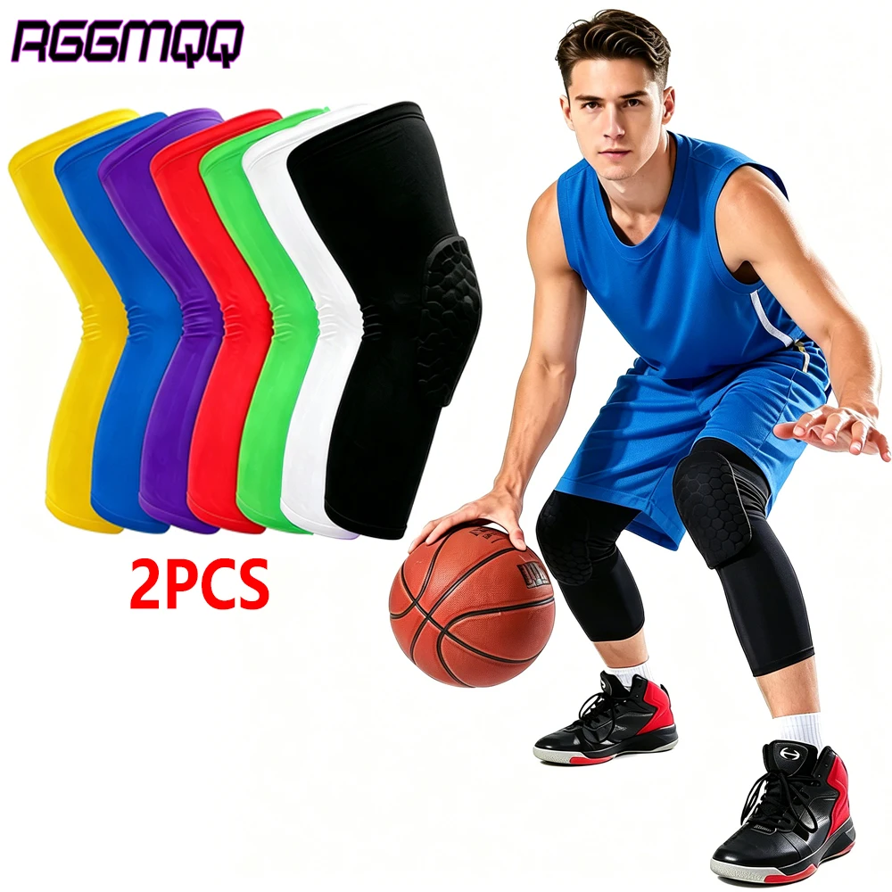 2PCS Breathable Honeycomb Knee Pads for Basketball,Sport Knee Sleeve &Anti-Collision Pad,Safety Knee Brace Support for Men Women