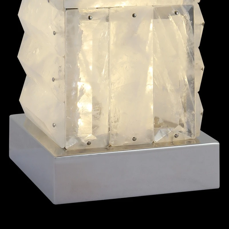 Nieuwe postmoderne lichte luxe, decoratie met natuurlijk kristalwaterpatroon, villa woonkamer tentoonstellingshal slaapkamer studeerbureaulamp