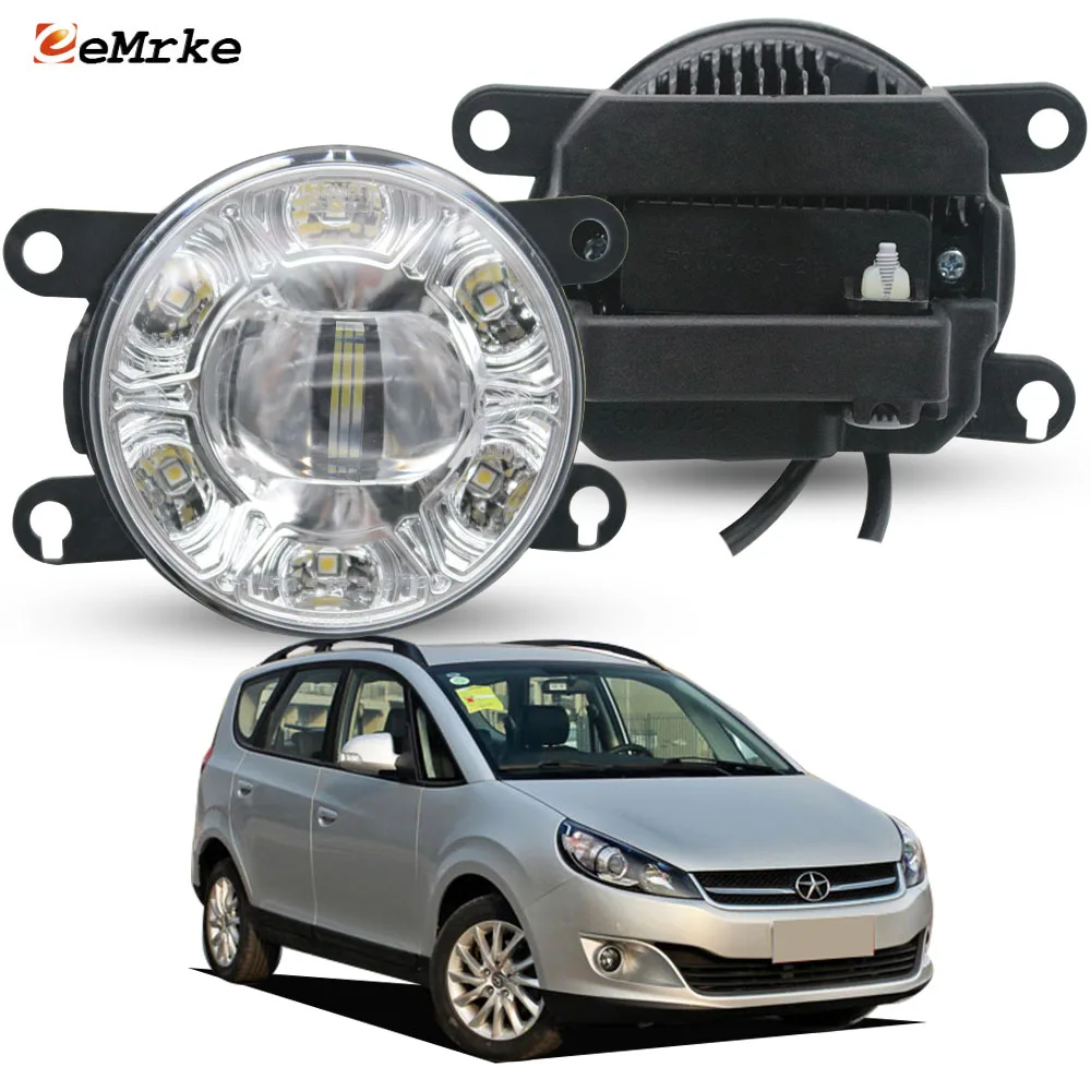 3.5 inch Easy Install Led Fog Light PTF with Lens 6-Point DRL Lamp E-MARK E4 DOT. for JAC RS M18 J6 / B Cross MPV 2013-2018