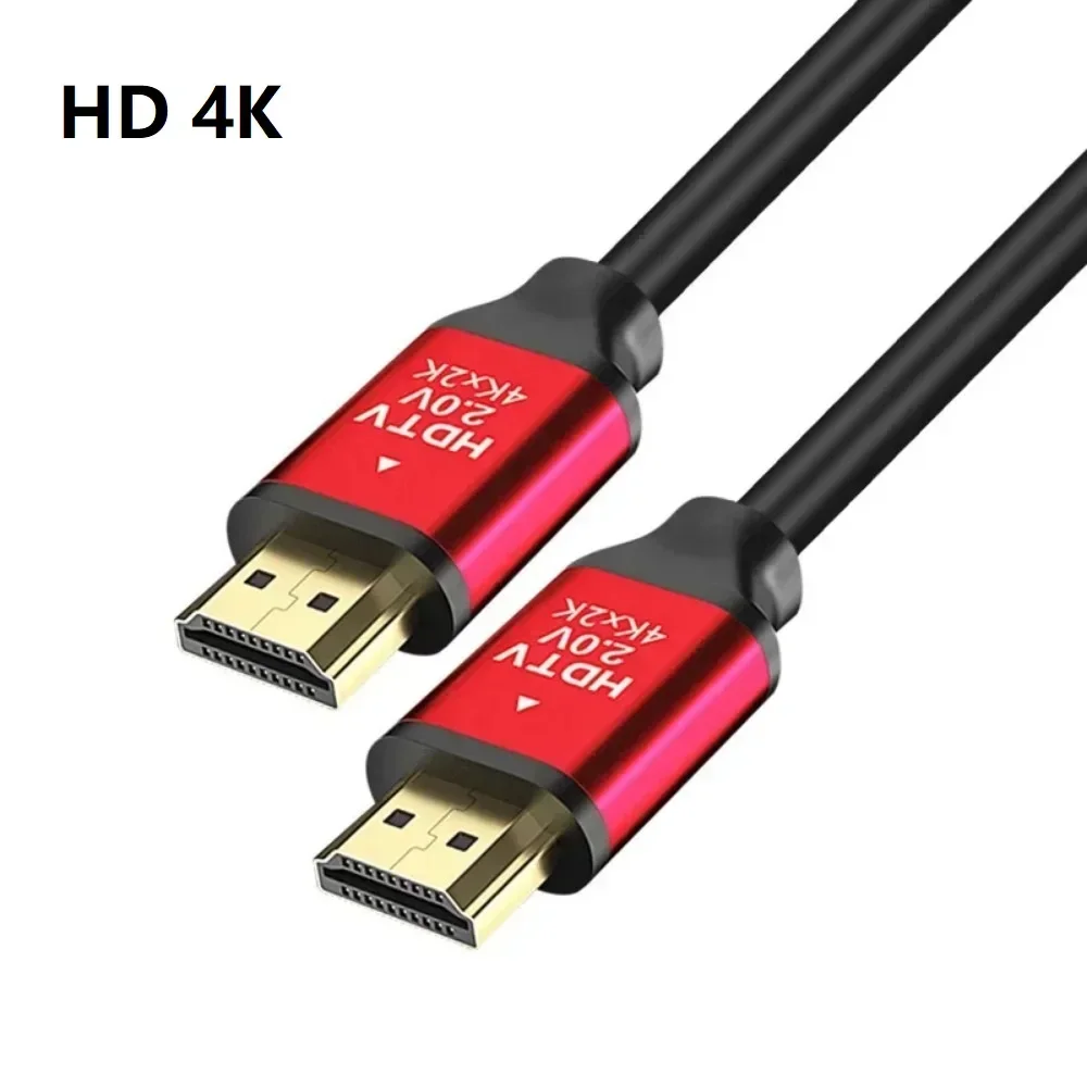 Kabel Digital HDMI 4K 48Gbps, untuk Xiaomi TV Box PS5 USB HUB kecepatan tinggi bersertifikasi 4K 144Hz kabel HDMI 2.0 EARC Dolby Vision