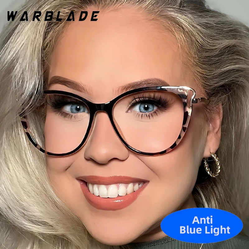 

Trending Luxury Design TR90 Anti-Blue Light Cat Eye Eyewear For Men And Women Retro Brand Reading Eye Protection Optical Glasses